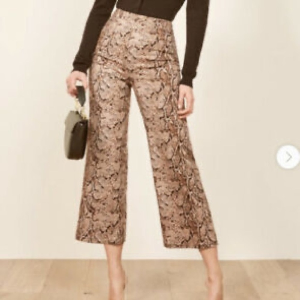 Reformation High Waist Cropped Pant size 8